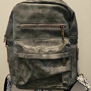 Faux Leather Backpack with Guitar style straps NEW